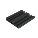 Trapezoidal angular rail, rear, black (K-66-1-CZ)