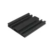 Trapezoidal angular rail, rear, black (K-66-1-CZ)