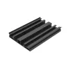 Trapezoidal angular rail, front, black (K-66-2-CZ)