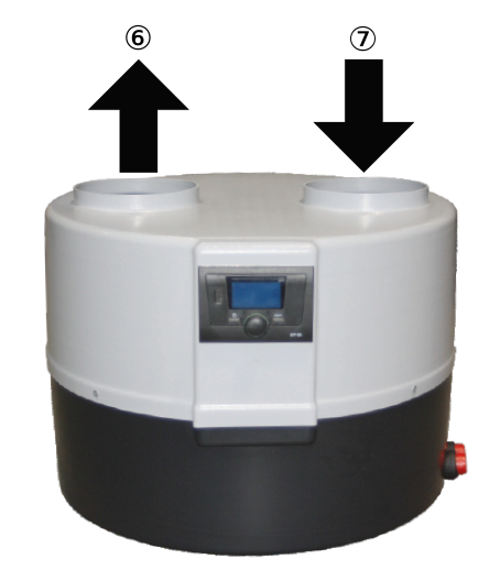 Air inlet and outlet