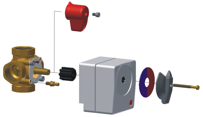 Mixing valve actuator assembly How to mount a mixing valve actuator
